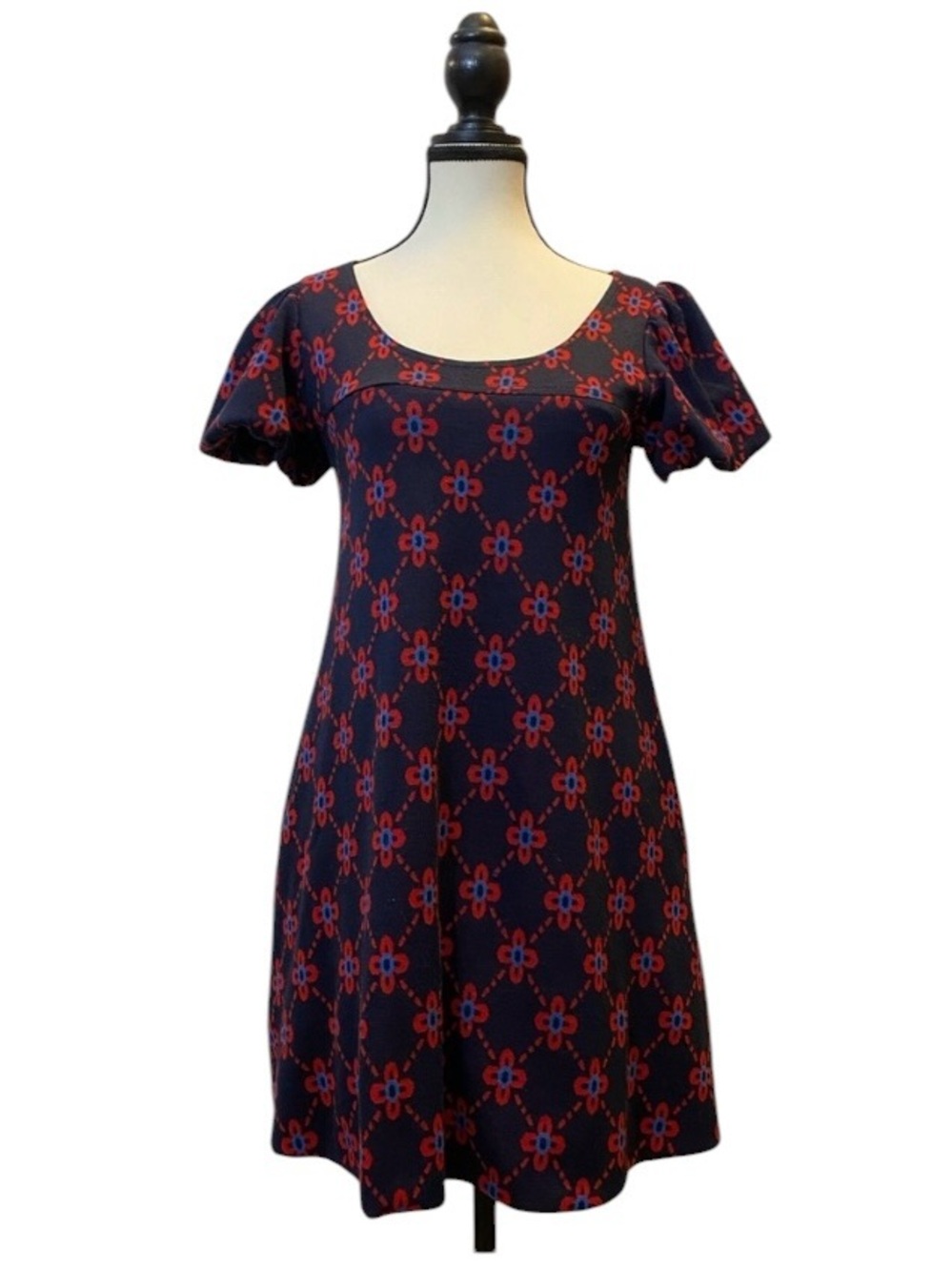 Betsey Johnson Navy and Red Mini Dress or Tunic fits medium